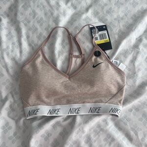 Nike Pink Sports Bra Seamless Medium Support